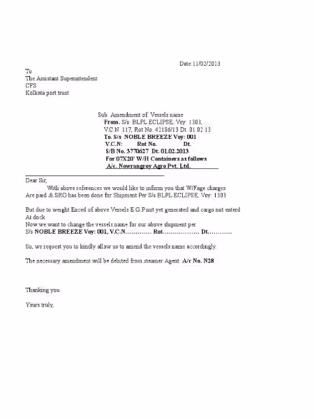 Understanding Amendment Letter Format: A Comprehensive Guide