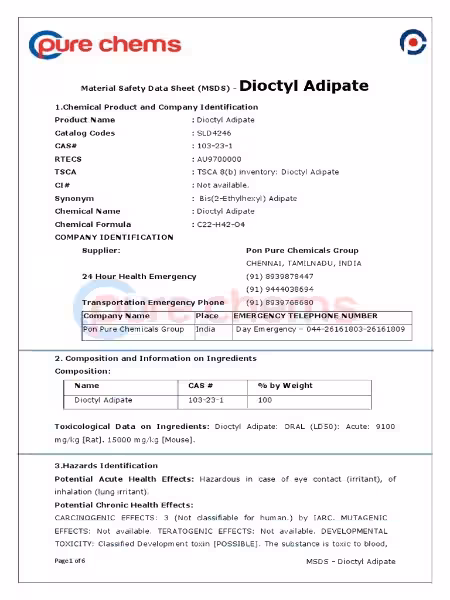 Understanding Dioctyl Adipate: A Comprehensive Guide