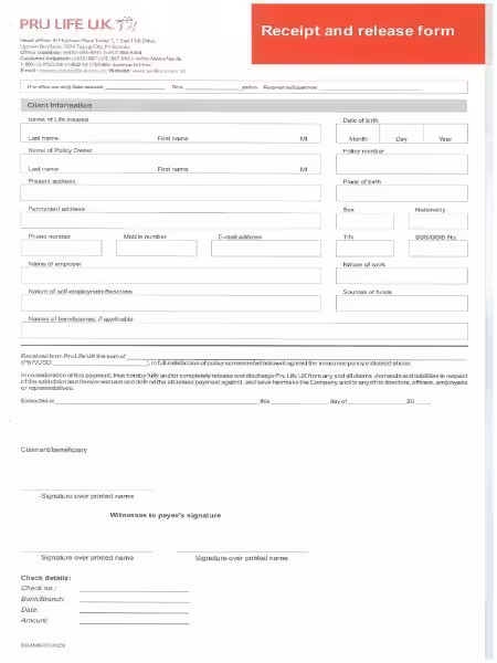 Understanding and Utilizing a Receipt and Release Form