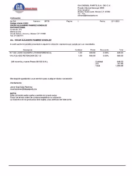 Specimen of Quotation: Mastering the Art of the Business Quote