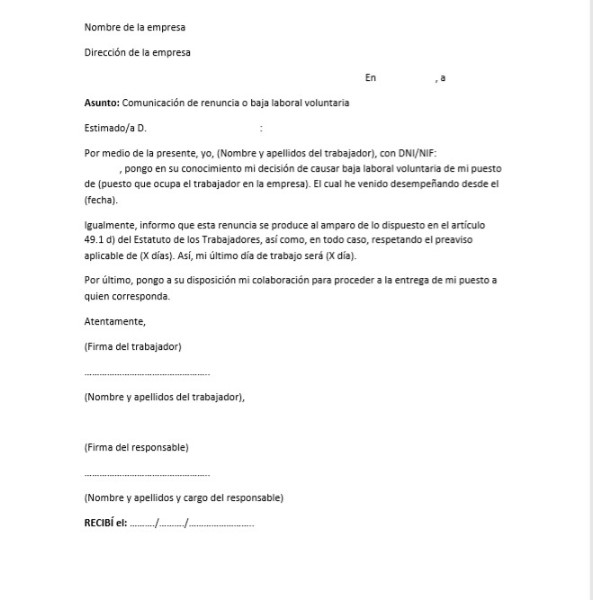 carta-para-dejar-el-trabajo