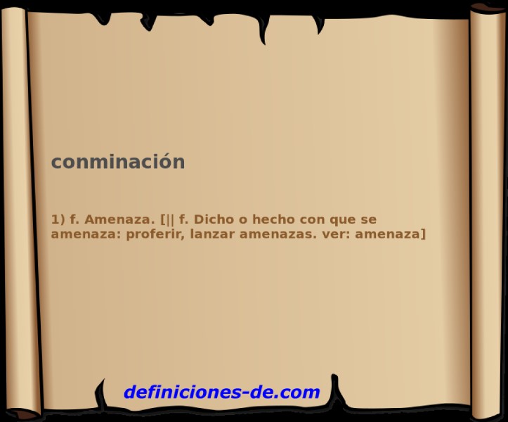 conminacion-definicion