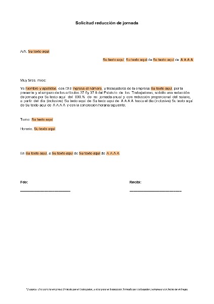 solicitud-reduccion-de-jornada-sin-motivo