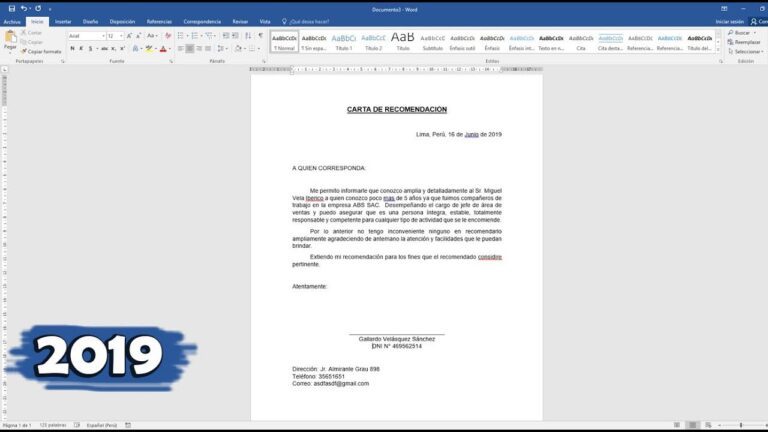 Cartas de recomendación personal en Word: Descarga y edita fácilmente