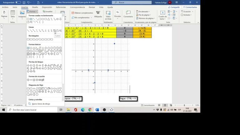 Guía completa: Cómo crear gráficas de plano cartesiano en Word fácilmente