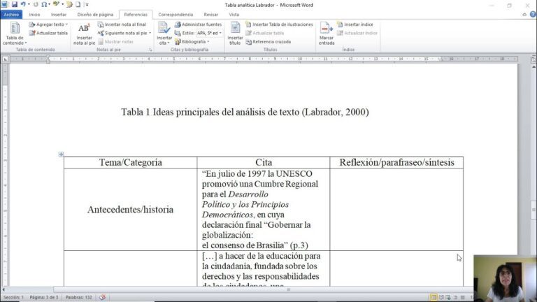 Como Se Hace Un Cuadro Analitico
