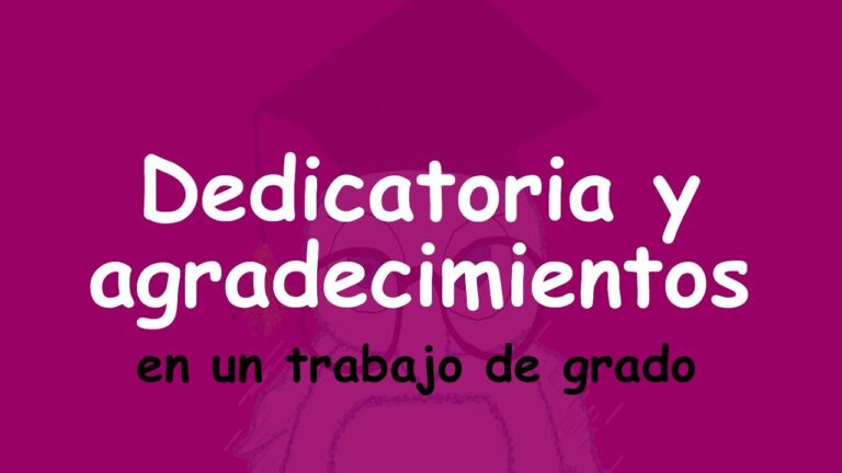 Descubre cómo crear la dedicatoria perfecta para tu trabajo